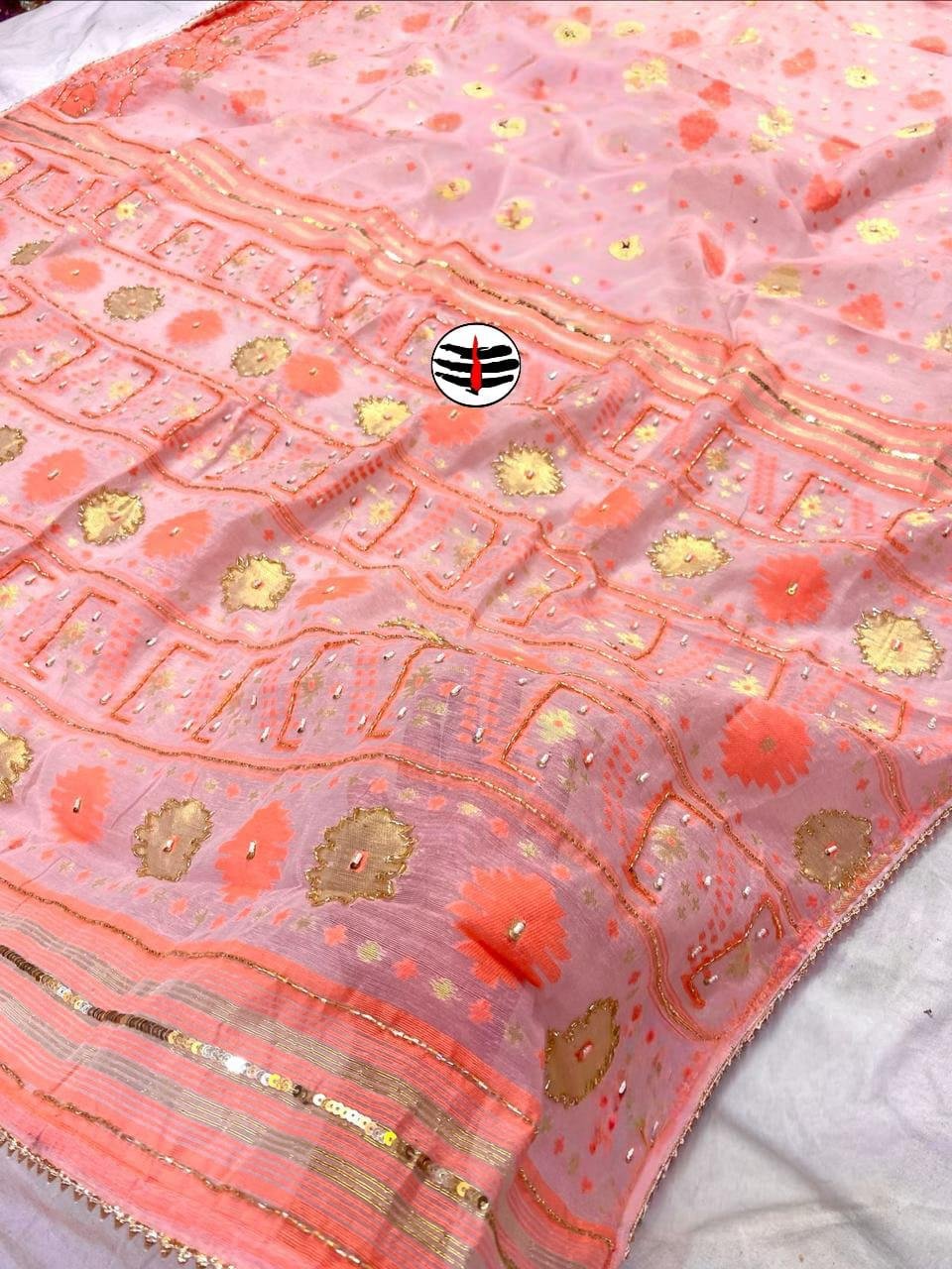 Blush Festive Saree by Muditaa Fashions