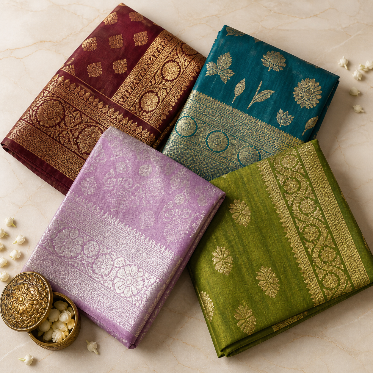 Four premium Muditaa sarees